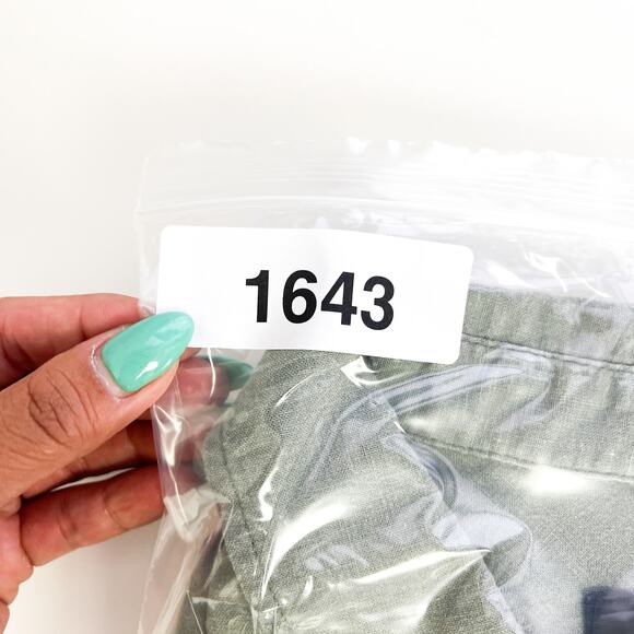 Rails Size S Linen Rayon Mini Shirt Dress Lace-Up Neck Green Sage - Picture 8 of 8